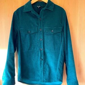 Steven Alan Thick Green textured shirt jacket, M